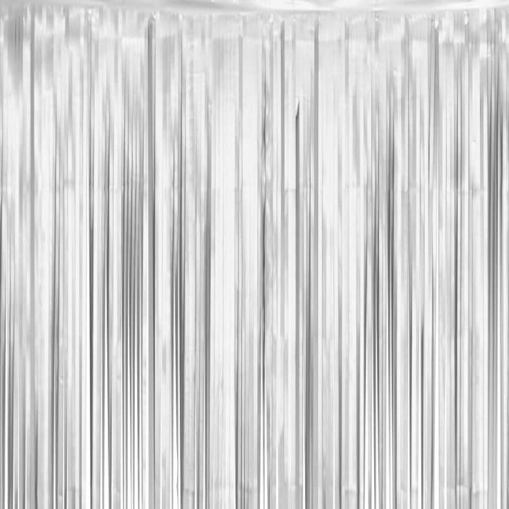 Zavjesa party - SREBRNA Mat 100x200 cm