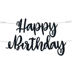 baner happy birthday crni