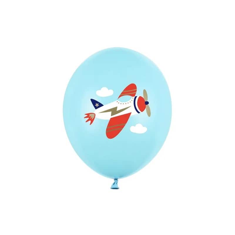 Balon s tiskom plavi avion