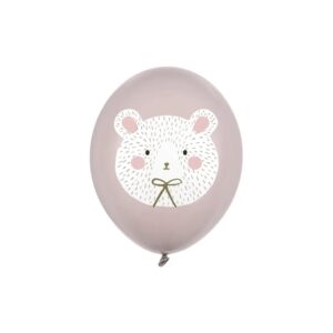 Balon s tiskom sivi medo