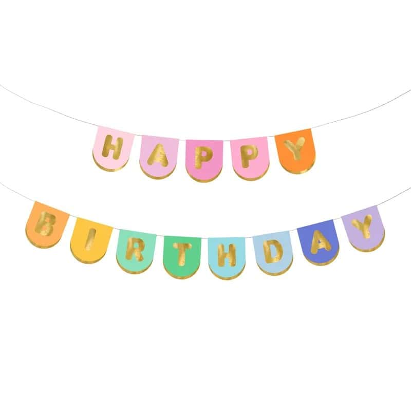 BANER happy birthday zvjezdice šarene - Slika 2