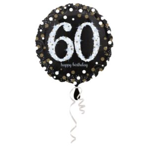 Balon folija-43 cm Sparkling Birthday 60