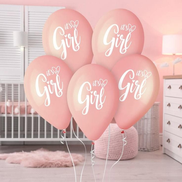 Baloni 30 cm mix it's girl 5kom