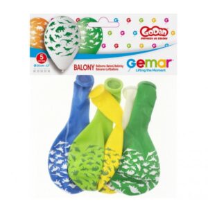 Baloni 30cm dinosauri u boji, 5kom
