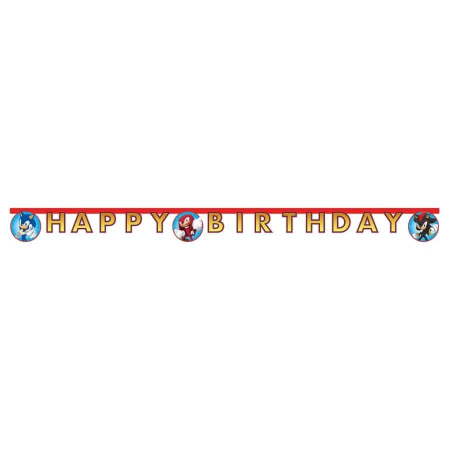 Baner HB Sonic - Happy Birthday, 2m
