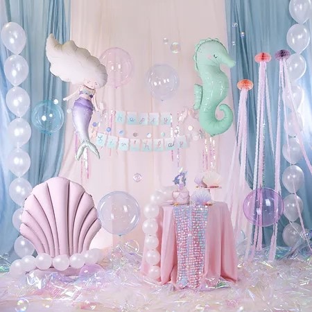Bubbles balon prozirni rozi, 40cm - Slika 2