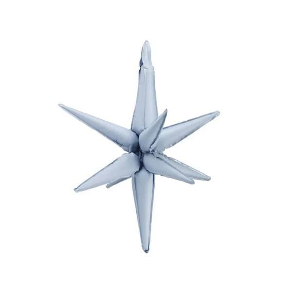 Folija balon 3D zvijezda 50 cm svjetlo plava