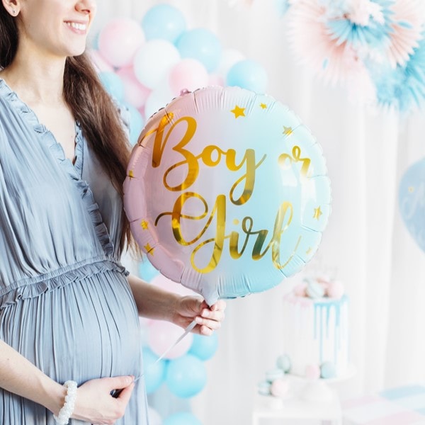 Folija balon okrugli Boy or Girl, 43cm - Slika 2