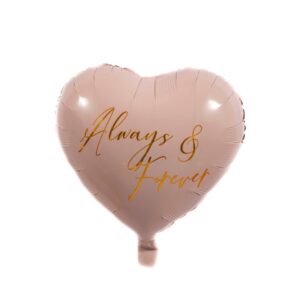 Folija balon 43 cm srce sv.roza Always