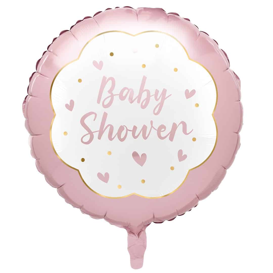 Folija balon 45 cm BABY SHOWER-roza