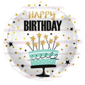 Folija balon 45cm Birthday Cake