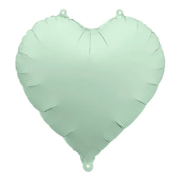 Folija balon 45 cm srce mat menta