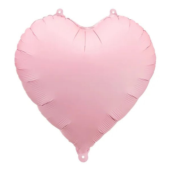 Folija balon 45 cm srce mat svjetlo roza