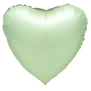 Folija balon 45 cm srce zeleno-mylar