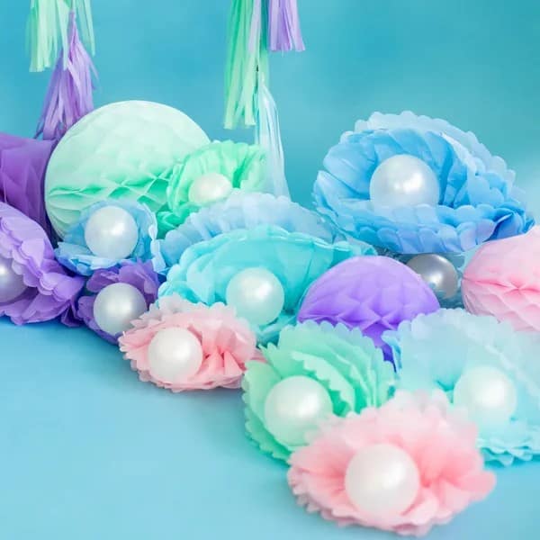 Honeycomb - papirnata kugla 30 cm - mint - Slika 2