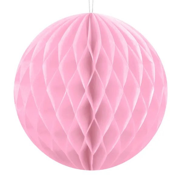 Honeycomb-papirnata kugla 30 cm - sv.roza