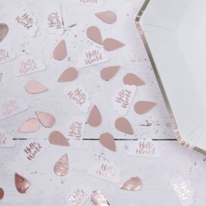 Konfeti Hello World, rose gold, 14g