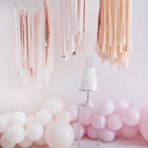 Krep streamer zavjesa peach /rosegold 200m