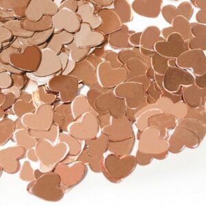 Konfete SRCA 1cm, metalik rose-gold 12g