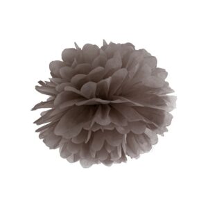 Pompon papirnati 35 cm - smeđa