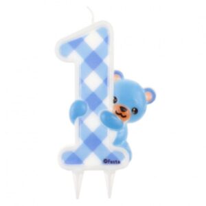 Svjećica velika "Blue Teddy", broj 1