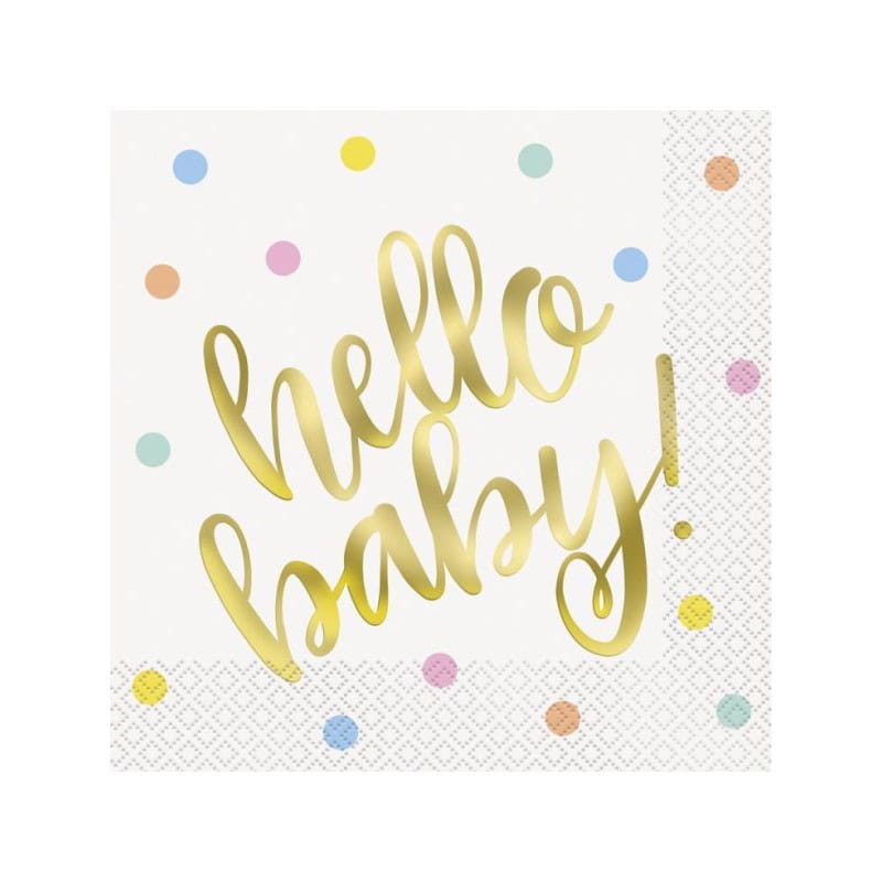 Salvete - hello baby 16 kom, 33×33 cm