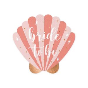 Salvete ŠKOLJKA Bride to Be, 20 kom,13.5x13 cm