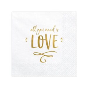 Salvete All you need is love 20kom, 33×33 cm