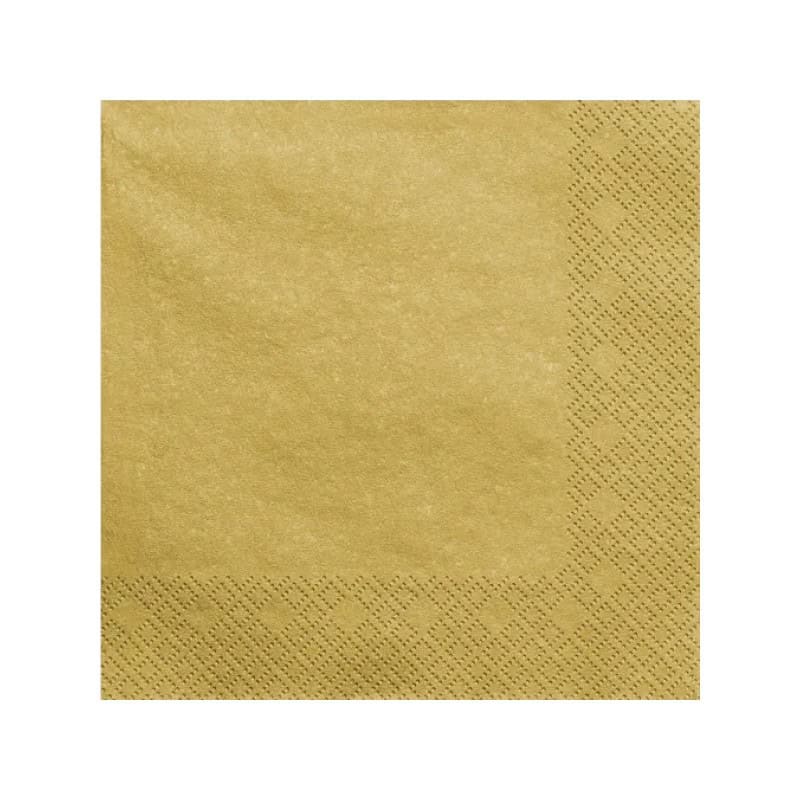 Salvete zlatne metalik 20kom, 33x33 cm