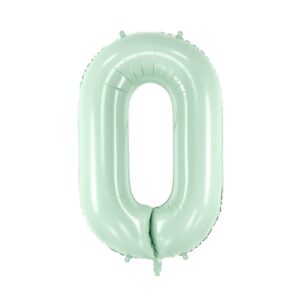 Srednji folija balon broj 0 - mint, 72 cm