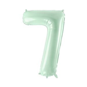 Srednji folija balon broj 7 - mint, 72 cm