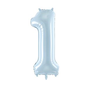 Srednji folija balon broj -1- svijetlo plavi, 72 cm