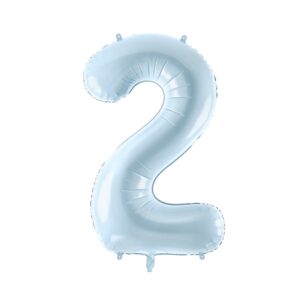 Srednji folija balon broj 2 - svijetlo plavi, 72 cm