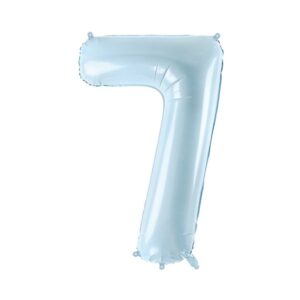Srednji folija balon broj 7 - svijetlo plavi, 72 cm