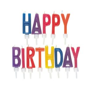 Svjećice LETTER HAPPY BIRTHDAY