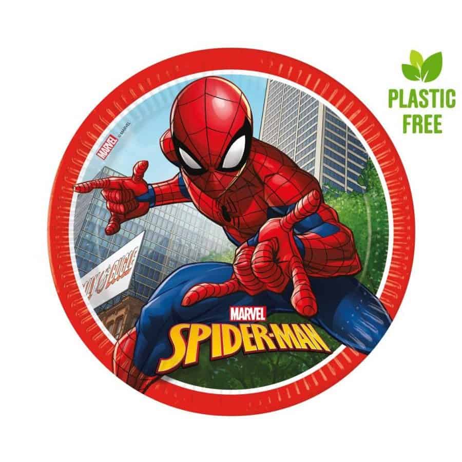 Tanjuri papirnati SPIDERMAN 23 cm, 8 kom