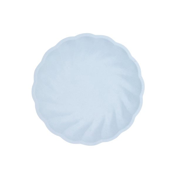 Tanjuri papirnati okrugli pastelni-PLAVI, 6 kom