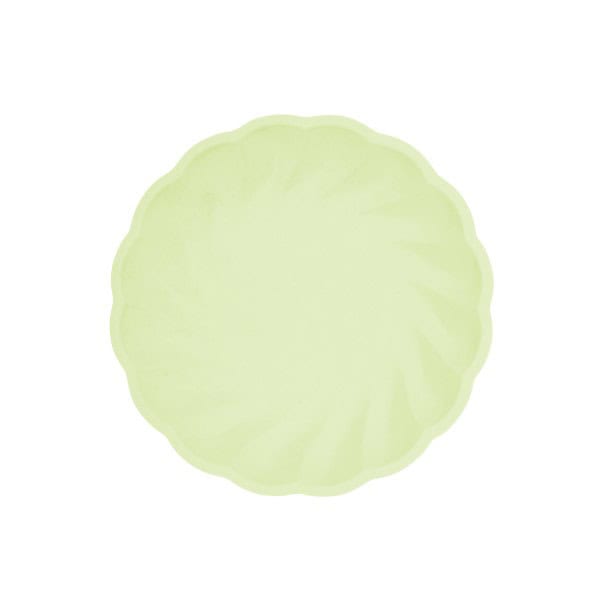 Tanjuri papirnati okrugli pastelni-ZELENI, 6 kom