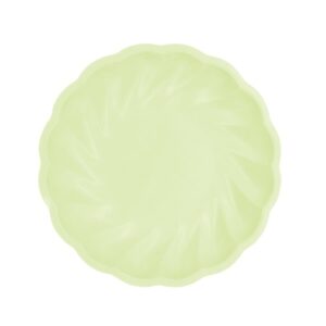 Tanjuri papirnati okrugli pastelni-ZELENI, 6 kom