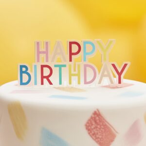 Topper za tortu - Happy Birthday-šareni