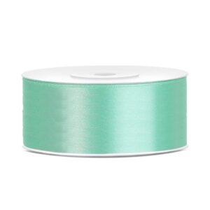 Traka satenska mint, 25mm/25m