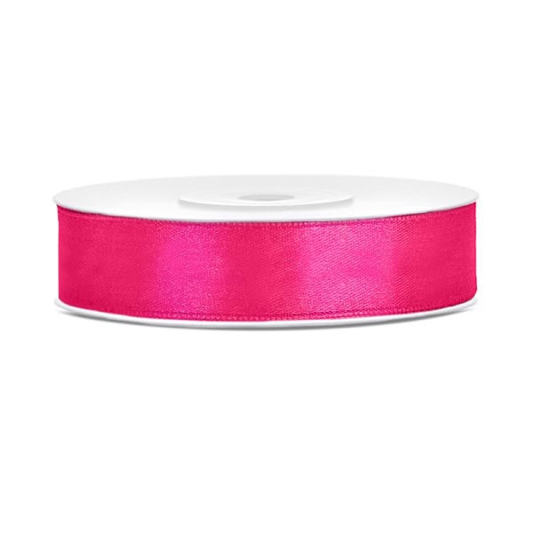 Traka satenska tamno roza,12mm/25m