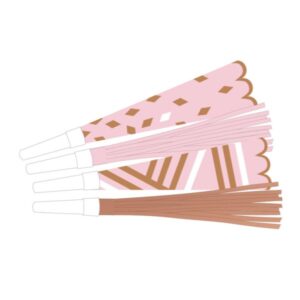 Trubice rose gold birthday 8 kom