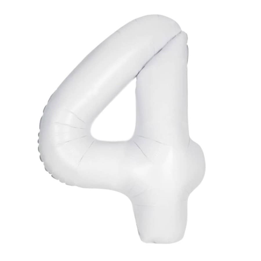 Veliki folija balon Broj 4-Bijeli