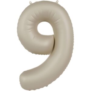 Veliki folija balon Broj 9 - Creamy Latte