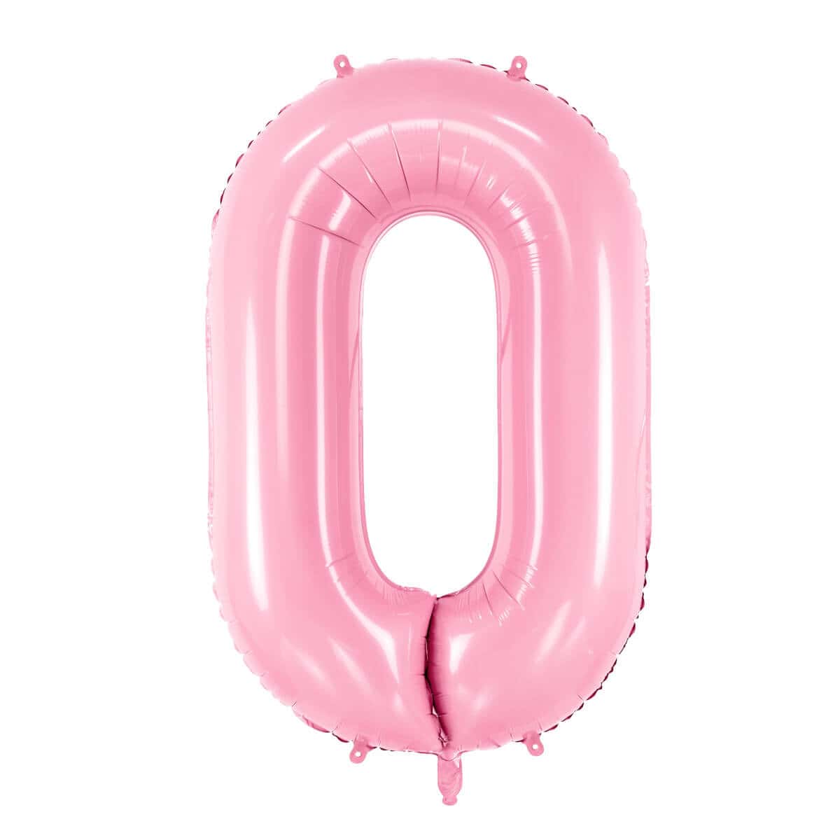 Veliki folija balon broj - 0 BABY ROZI, 80 cm