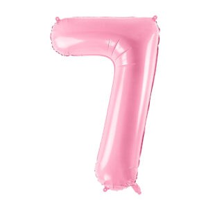 Veliki folija balon broj - 7 BABY ROZI, 80 cm