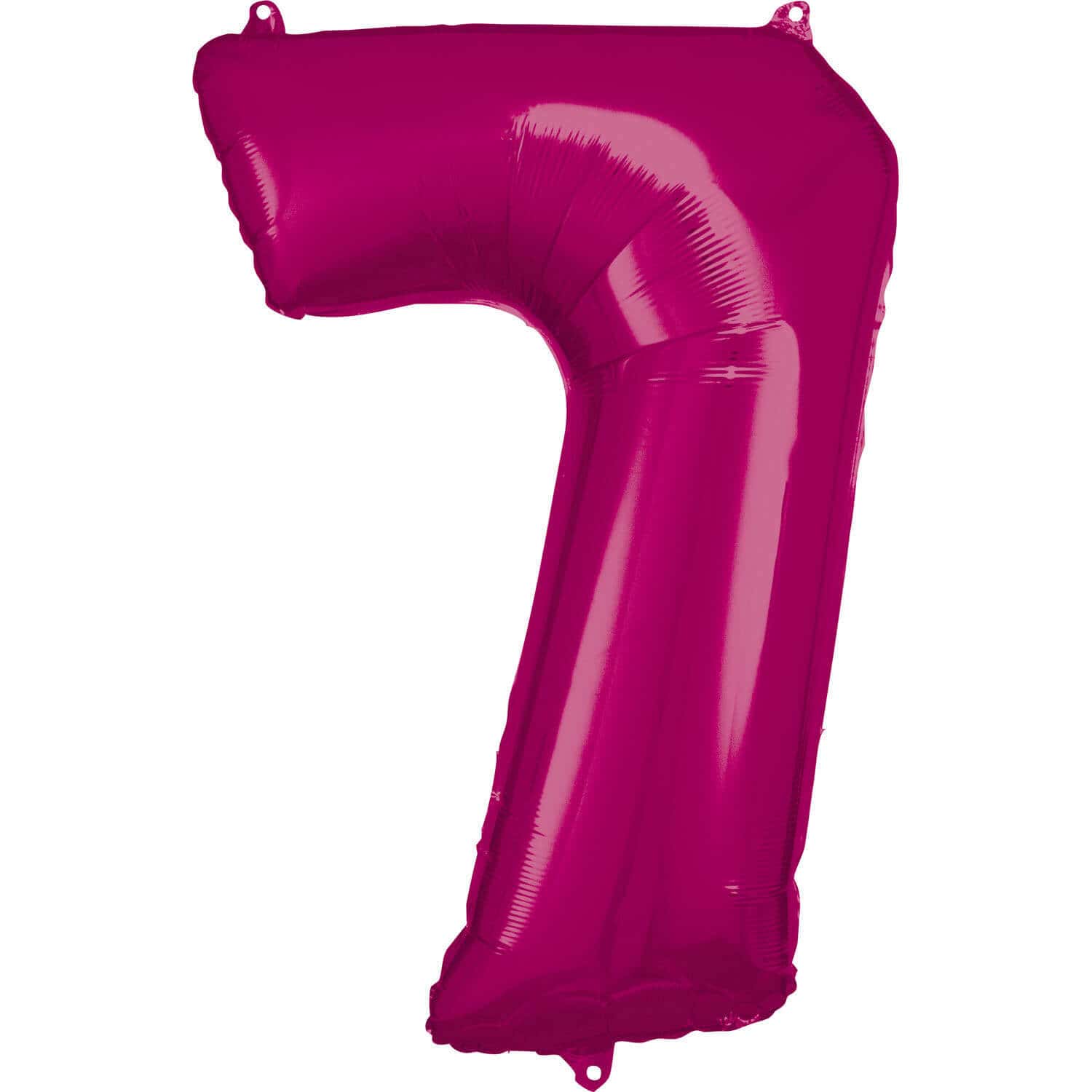 Veliki folija balon broj- 7 Fuksija