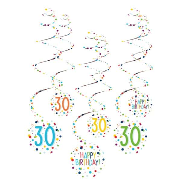 Viseća dekoracija Swirl 30 HB 6 kom