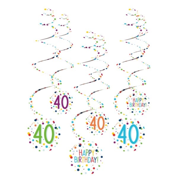 Viseća dekoracija Swirl 40 HB 6 kom